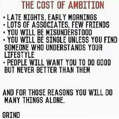 cost of ambition