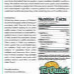 FitQuick Java Chip Back Label