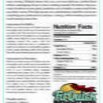 FitQuick Pizza Back Label