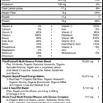 Phood supplement facts