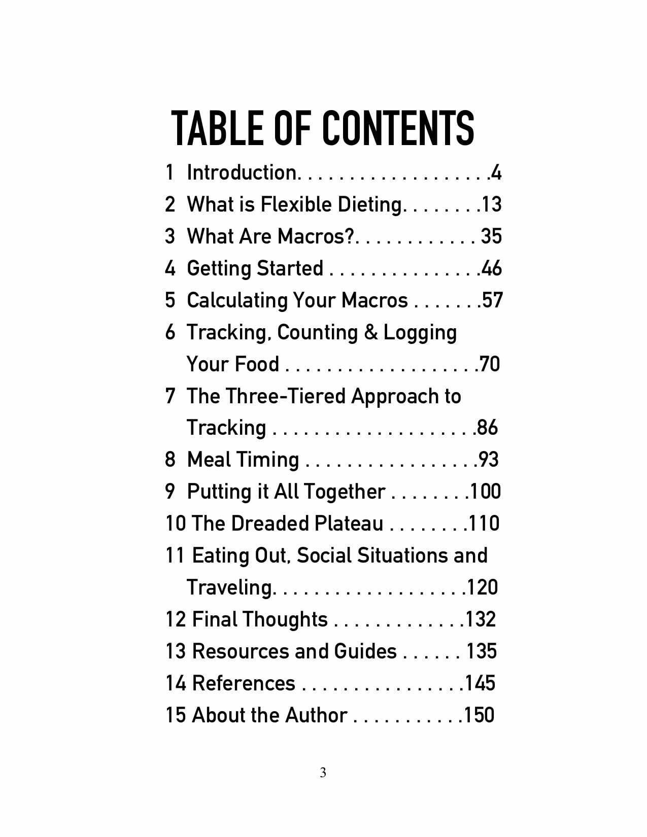 TABLE OF CONTENTS