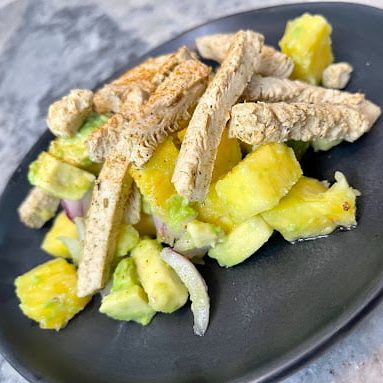 Vegan Proteins Cuban Avocado Pineapple Salad