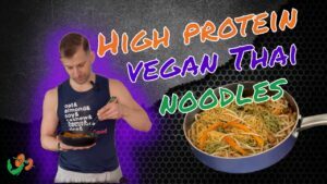 High protein vegan thai noodles